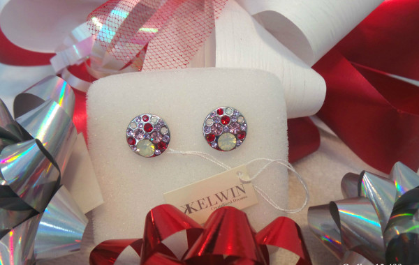 Aretes Swarovski Elements Color Rosa Codigo 13 400